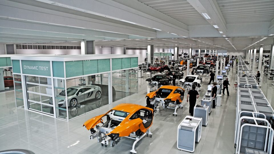 McLaren Produktion mit Compact Falttoren