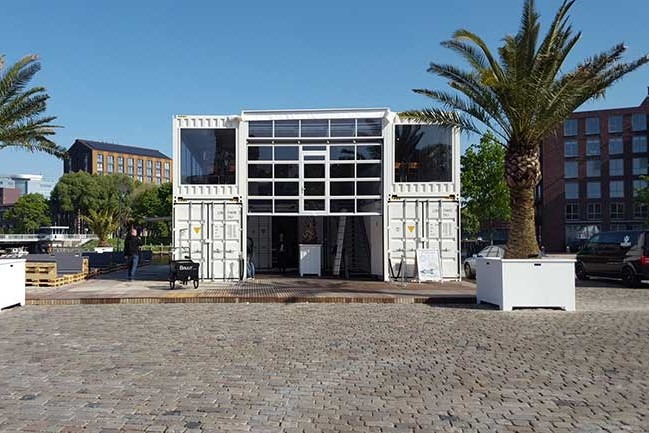 Stadtstrand Zwolle mit temporärem Beachclub