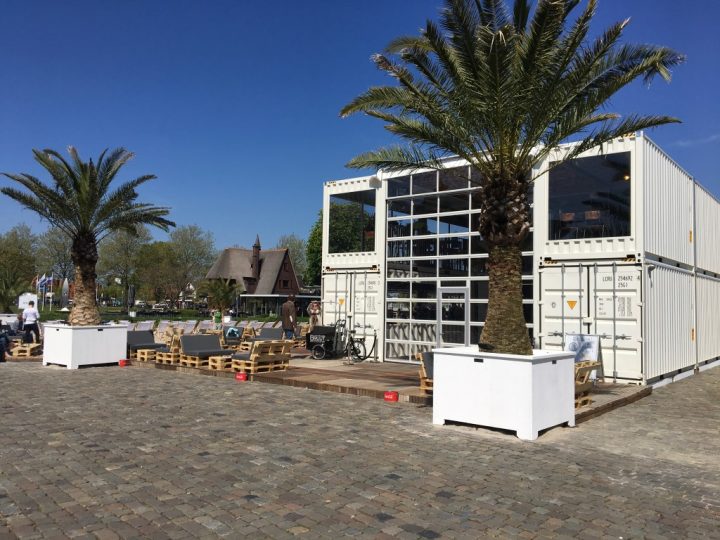 Temporäre Gebäude wie der Stadtstrand in Zwolle