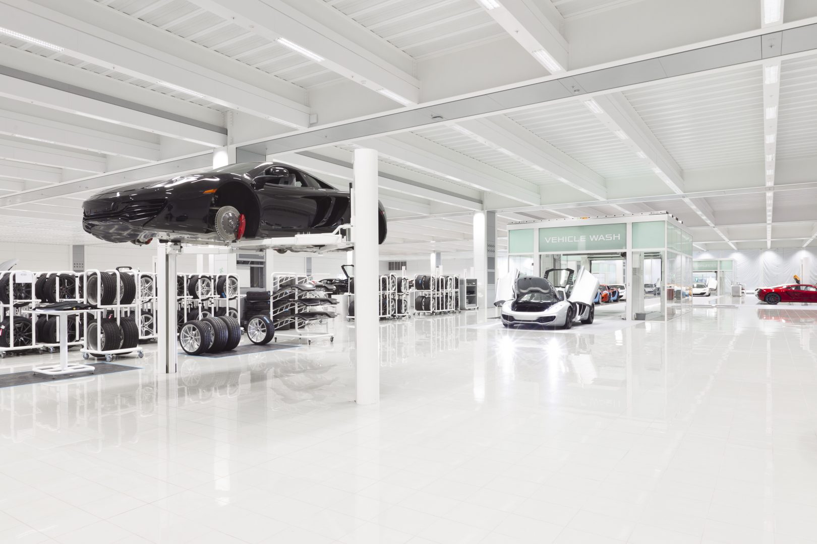 McLaren production facility with Compact door