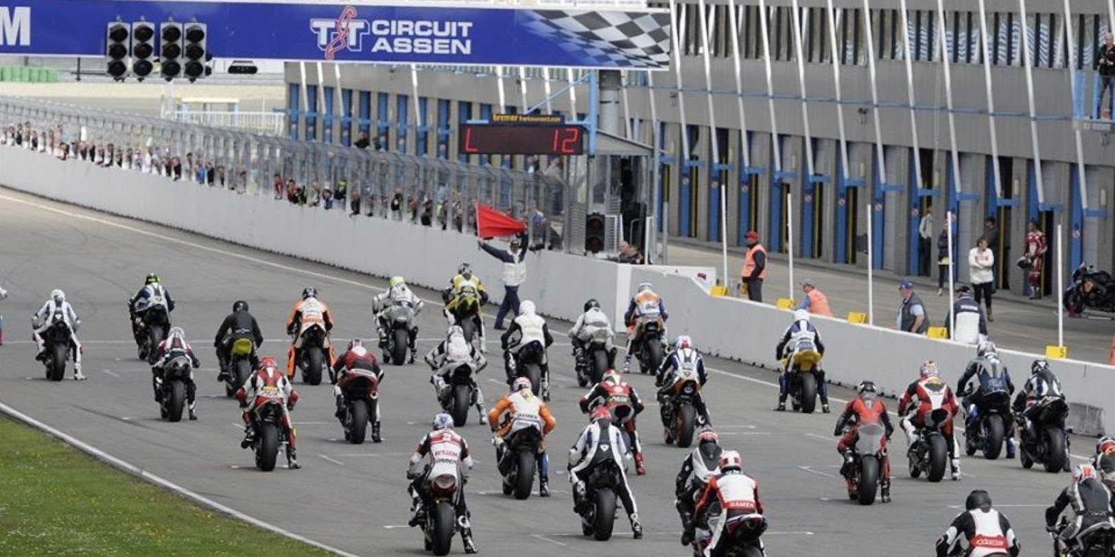 Startgebied op het TT circuit in Assen